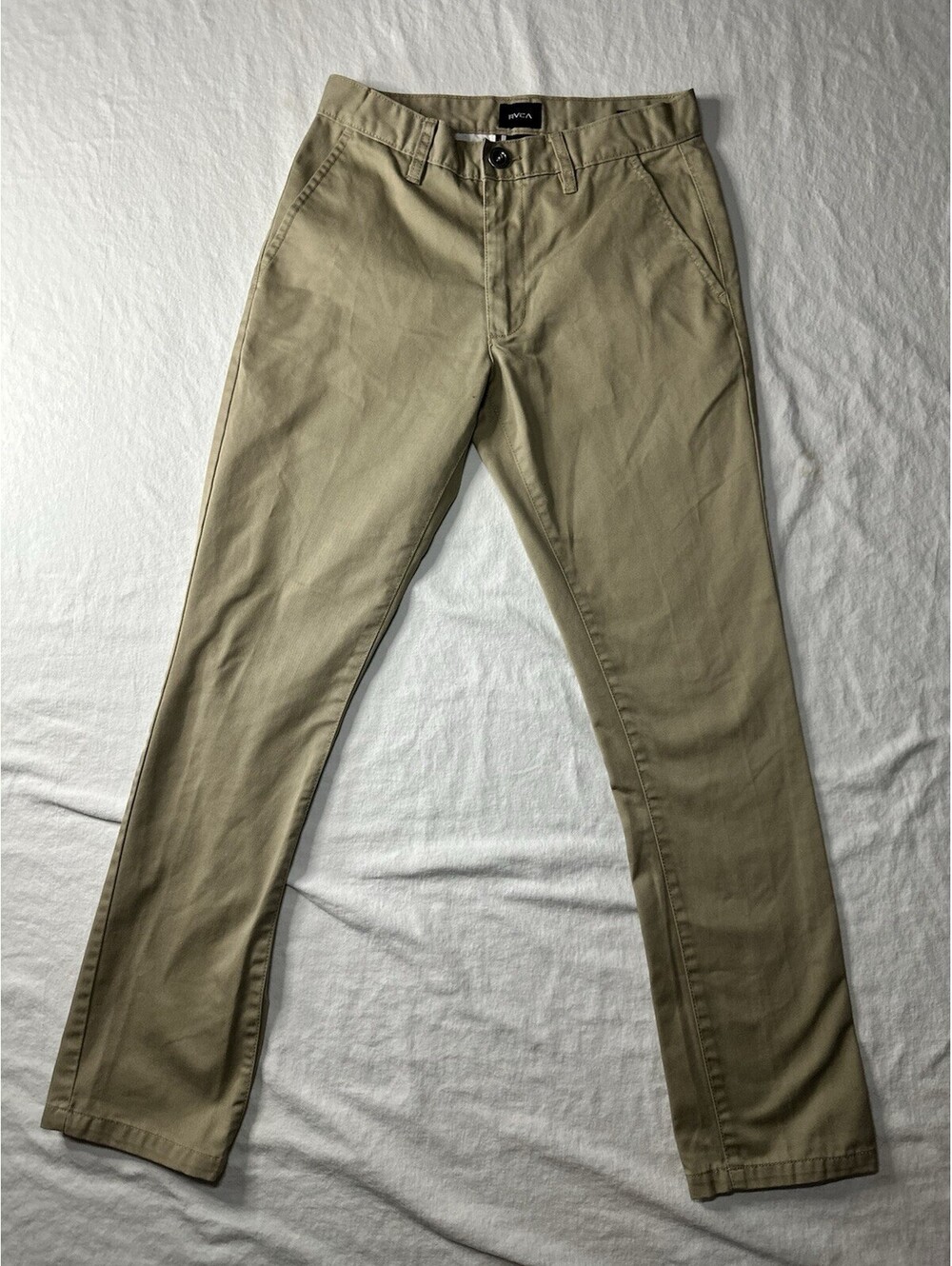 RVCA Khaki Mens Chinos Casual Pants 29x31 Skate Boarding/surf Brand